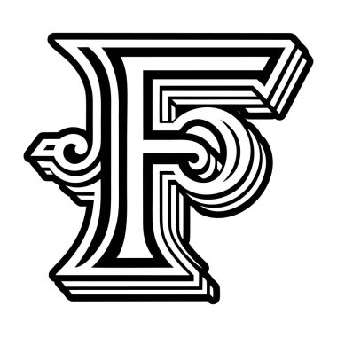 Tamamlanmış biçimdeki f harfleri