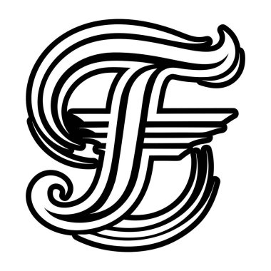 F logosunun minimalist harfi somut biçimde işlenmiş