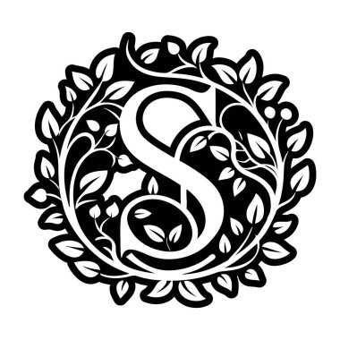 Çiçek harfinin logosu kabartma şeklinde.