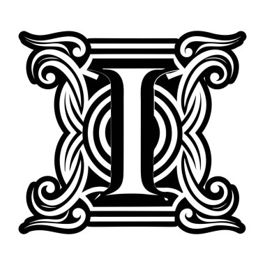 Katı biçimde i harfi ile gösterilen zarif harf.