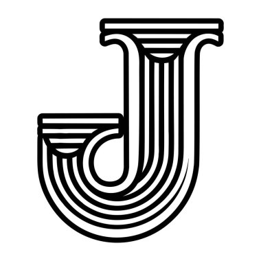 Katı biçimde hazırlanmış zarif j sembolü