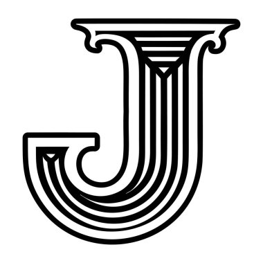 Katı biçimde hazırlanmış zarif j sembolü