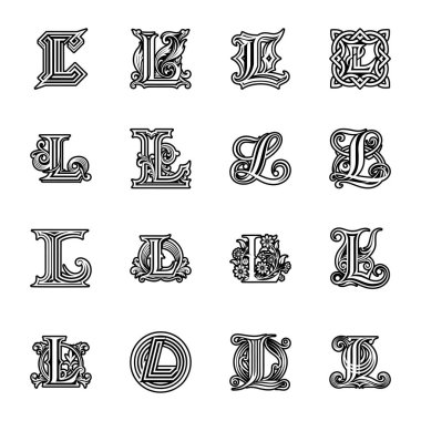 Tasarım ve dekorasyonunuz için el çizimi kaligrafik tasarım elemanları kümesi