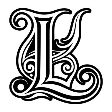 Modern harf I tam biçimli monogram