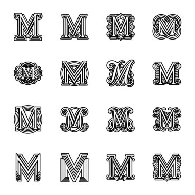 kaligrafik tasarım elementlerinin vektör kümesi