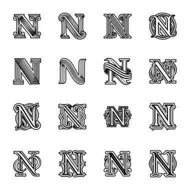 Tamamlanmış biçimdeki harfler