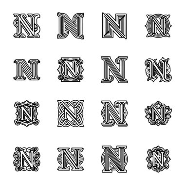 Tamamlanmış biçimdeki harfler