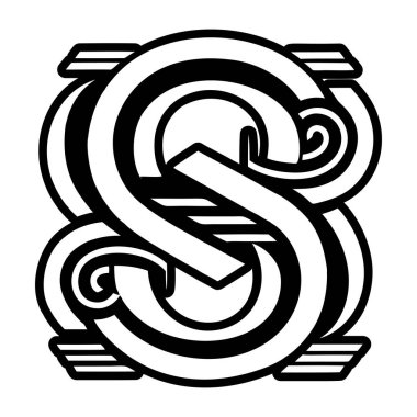 Yaratıcı harf logosu kabartma biçiminde dizayn edildi