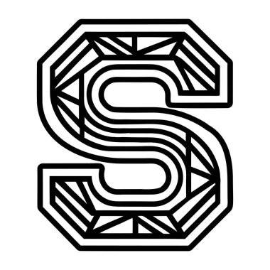 Yaratıcı harf logosu kabartma biçiminde dizayn edildi