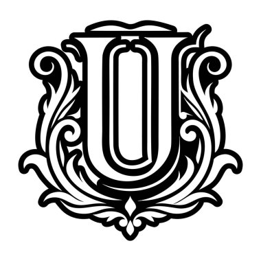 Harf u monogramı tam biçimli