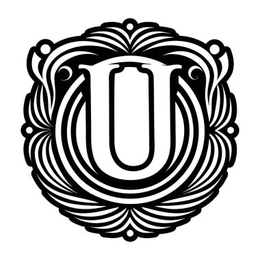 Katı biçimde hazırlanmış zarif u sembolü