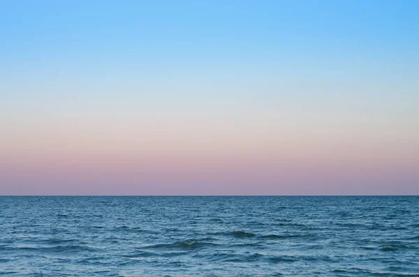 Pink Sky Sunset Sea Horizon — Stock Photo, Image