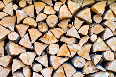 farklı şekiller katlanmış, yakın çekim arka plan yakacak odun