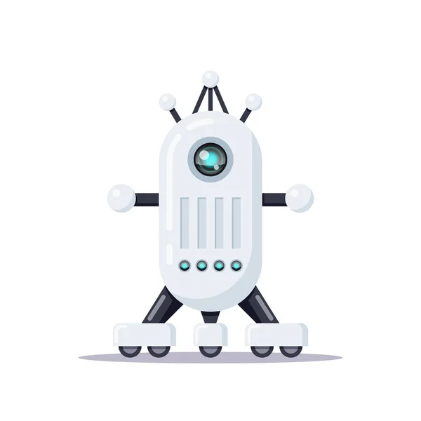 Icono de robot de estilo plano — Archivo Imágenes Vectoriales