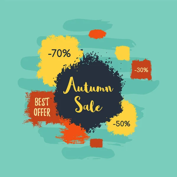 Banner de venda de outono —  Vetores de Stock