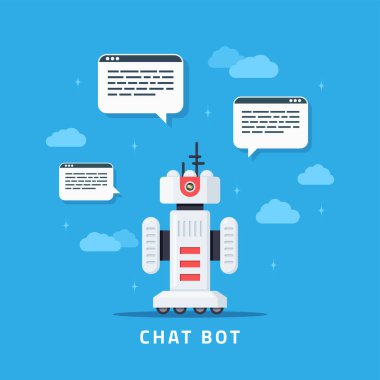 Sohbet bot kavramı afiş