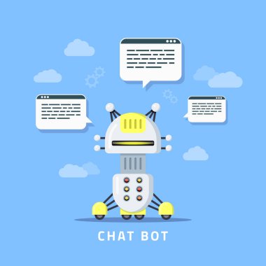 Sohbet bot kavramı afiş