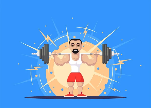 Weight Lifting atleet — Stockvector