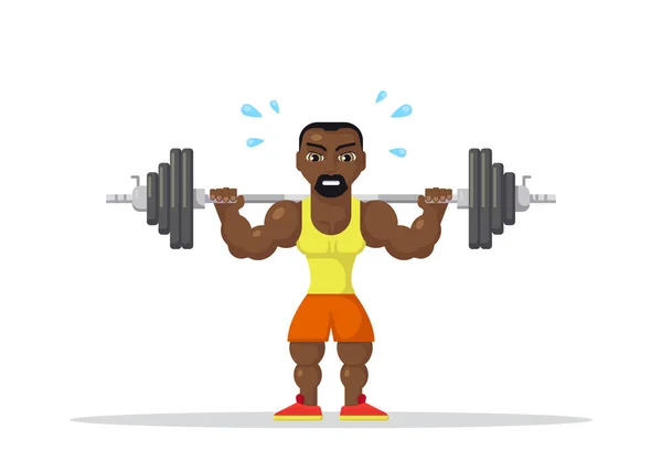 Weight Lifting athlete — Stock Vector