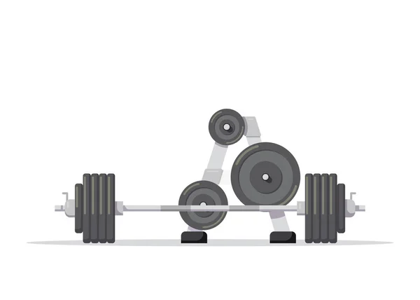 Gym apparatuur set — Stockvector
