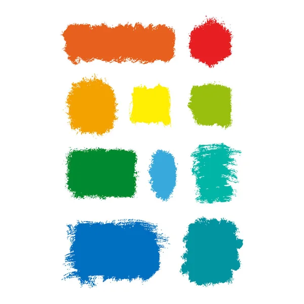 Kleurrijke inkt vlekken — Stockvector
