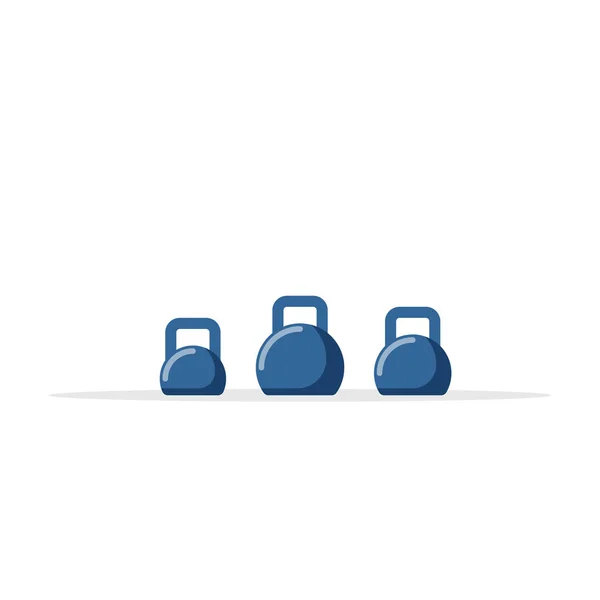 Sada kettlebells — Stockový vektor