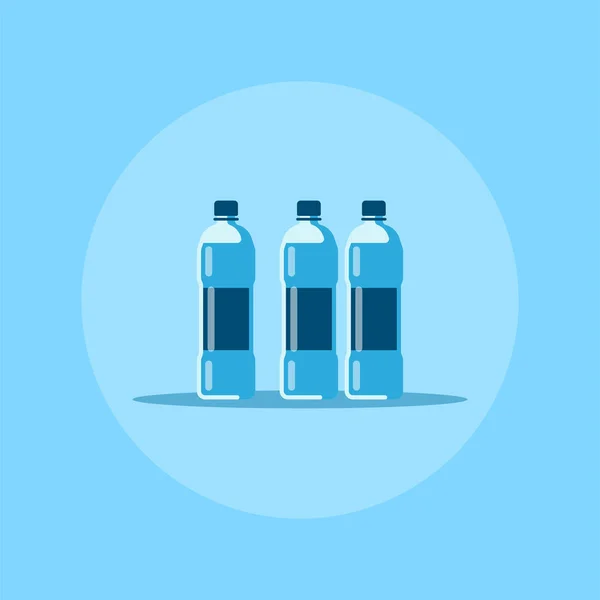 Water bottles icon — Stock Vector