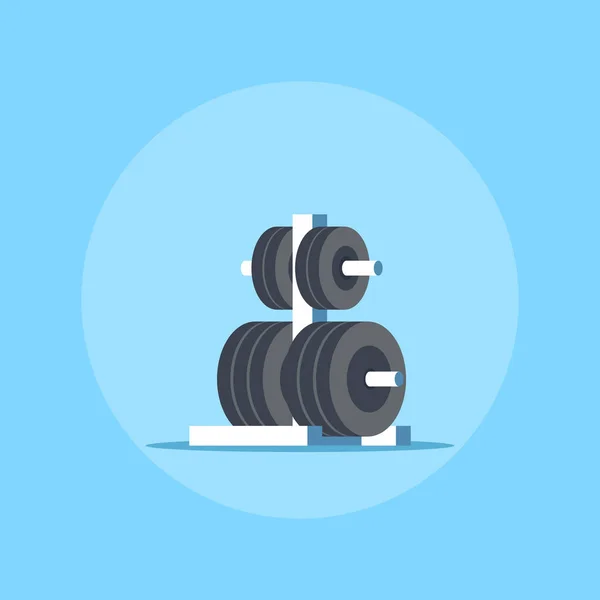 Gewichten rek voor langhalter — Stockvector