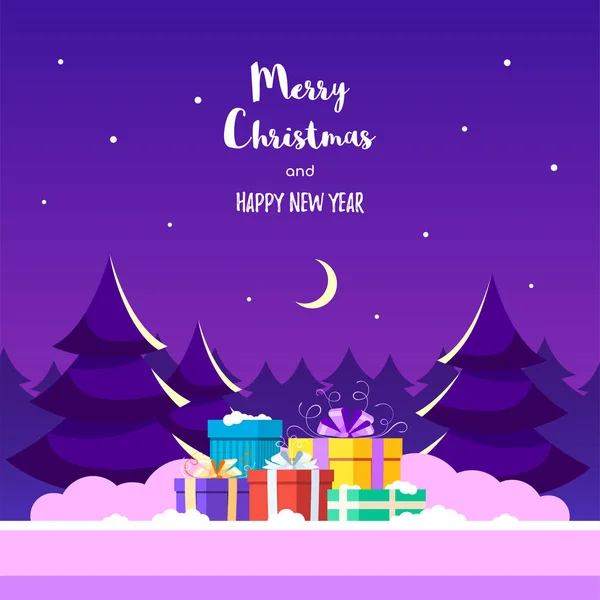 Christmas greeting card — Stock Vector