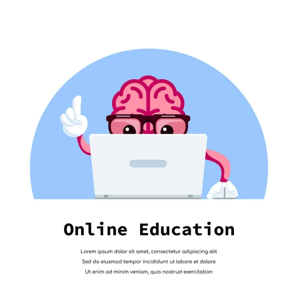 Online-Bildungskonzept. — Stockvektor