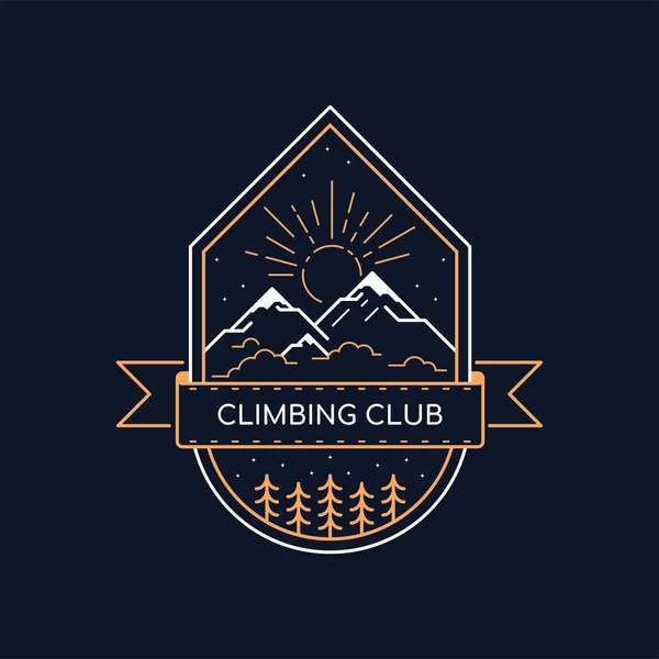 Tırmanma logo tasarımı — Stok Vektör