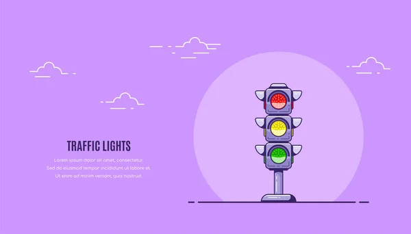 Ikonen för trafikljus — Stock vektor