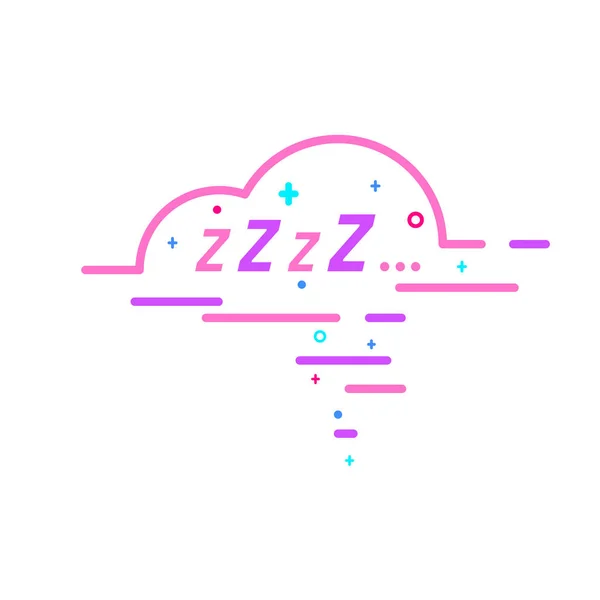 Zzz bulle de sommeil . — Image vectorielle