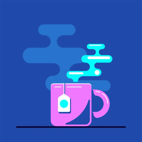 Taza de té icono — Vector de stock