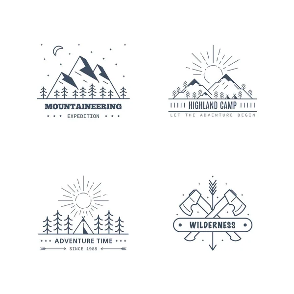 Набор логотипов для активного отдыха — стоковый вектор