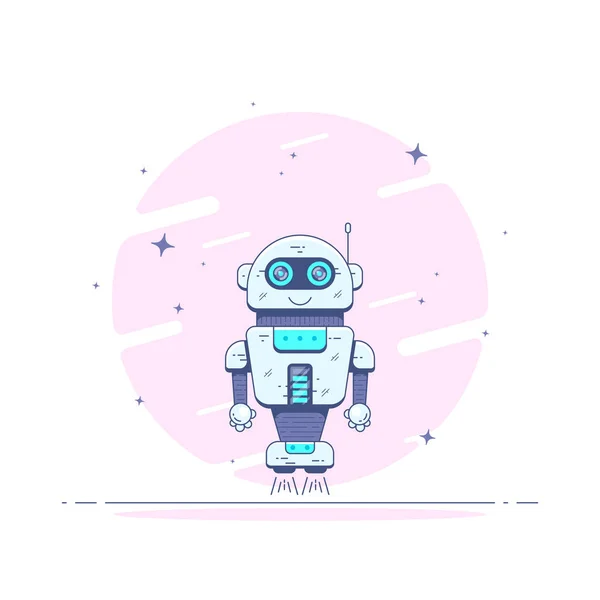 Robot character design. — Stock Vector
