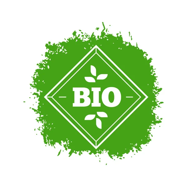 Diseño de etiqueta bio . — Vector de stock