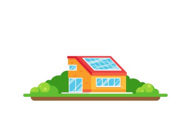 güneş paneli ile ev