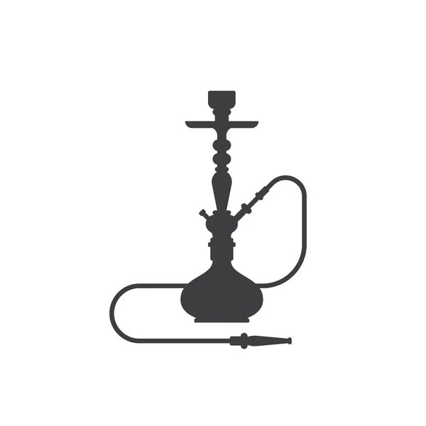 Ícone silhueta hookah — Vetor de Stock