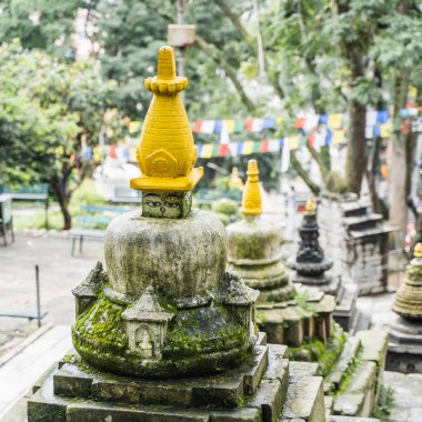 Swayambhunath Tapınağı 'nda, üzerinde geleneksel 
