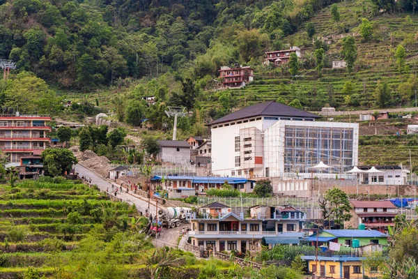 Nepál Pokhara Sedi Bagar 2020 Május Kötélpálya Állomás Építése Sedi — Stock Fotó