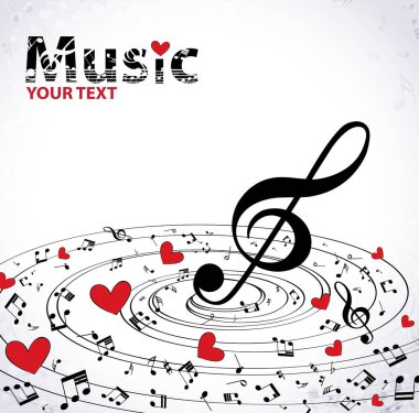 yürekleri soyut müzik arka plan
