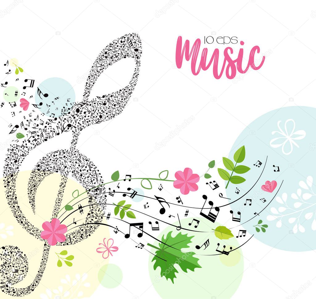 Music. Spring bright musical background