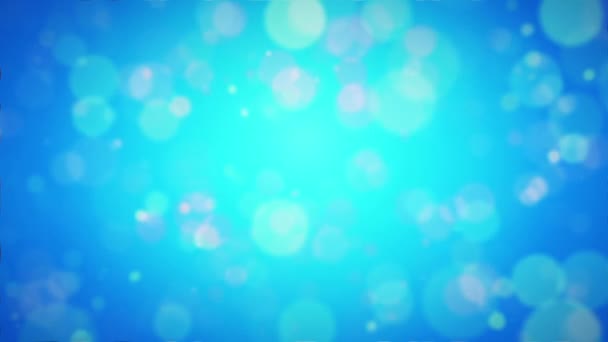 Abstracte Blauwe Achtergrond Met Deeltjes — Stockvideo