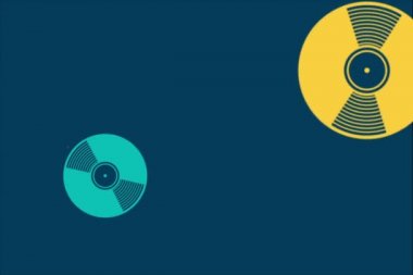 Tiz clef, kayıtlar ve notlar ile Retro müzikal arka plan