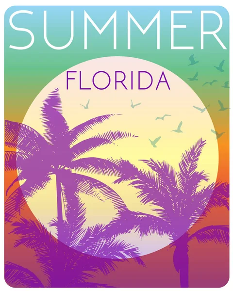 Tropikal gün batımında beach florida