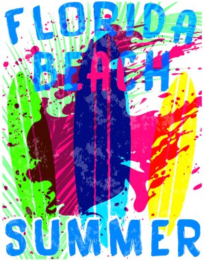 Yaz tipografi tee grafiği