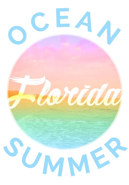 Summer Graphic Design Tee Design — Stock Photo, Image