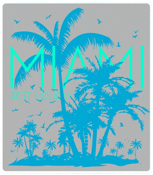 Zomer Beach Vector Achtergrond Retro Stijl — Stockvector