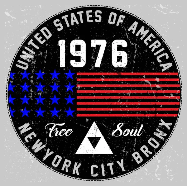 Tipografia Atlética Logotipo Americano — Vetor de Stock